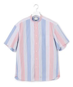 J.PRESS YORK STREET 【UNISEX】マルチストライプバンドカラー シャツ