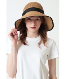 DAKS DAKS GOLF 裏面オープン天然草ワイドクロシュハット