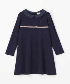 組曲 KIDS 【110-140㎝】バイカラーニットソー ワンピース