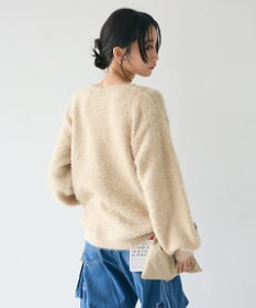 CRAFT STANDARD BOUTIQUE 洗える/ビスチェ付きシャギーニットプルオーバー