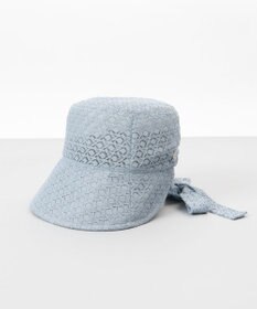 AURORA 【 LANVIN en Bleu （ランバン オン ブルー）】レースボンネット風クロッシェハット