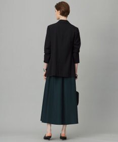 ICB L 【UVケア・速乾・洗える】シルクエステルタフタ フレアスカート