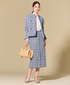 BEIGE， BERYL / ファンシーツイードノーカラージャケット