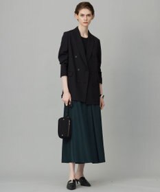 ICB 【UVケア・速乾・洗える】シルクエステルタフタ フレアスカート