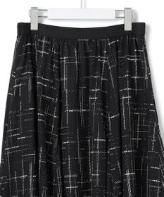 23区 【洗える】モノクロトーンプリント スカート
