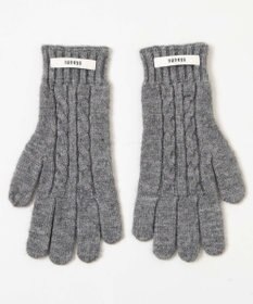 WEGO ケーブル編みグローブ