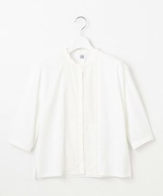 J.PRESS LADIES L 【洗える】エンブロシャツジャージー ブラウスライク カットソー