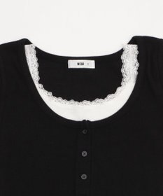 WEGO レースキャミレイヤード風ちびT