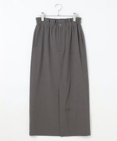 #Newans 【洗濯機可能/ウエストゴム】ロングナロースカート