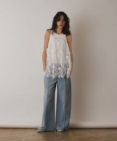 GRACE CONTINENTAL フラワーレースキャミソール