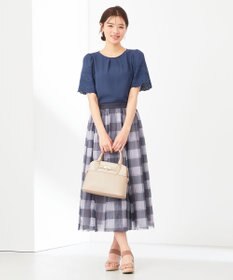 ANY SIS L 【洗える】エンブロイダリーフレアスリーブ ブラウス