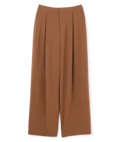 BEIGE， GYPSUM / シルキータッチ セミワイドタックパンツ