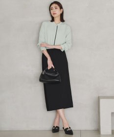 ICB 【新色追加・WEB限定カラーあり】BackSatinAmunzen バンドカラーブラウス