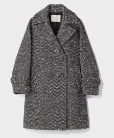 GRACE CONTINENTAL ヘリンボーンネップコート