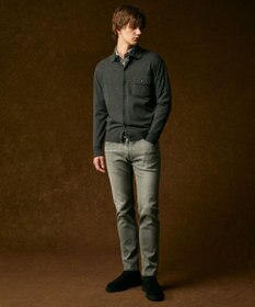 JOSEPH ABBOUD 【チクチクしない/イージーケア/3シーズン対応/サスティナブル】SNOWY  シャツカーディガン