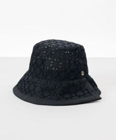 AURORA 【 LANVIN COLLECTION（ランバン コレクション） 】レースJL切り替えクロッシェハット