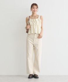 earth music&ecology キラキラフラワー刺繍ビスチェ