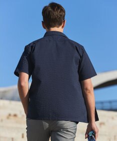 GOTAIRIKU リラックスシルエット【高通気性/吸水速乾】ドッツエアー クールマックスサッカーシャツ