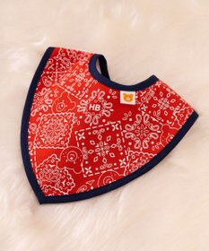 MIKI HOUSE HOT BISCUITS バンダナ風柄スタイ