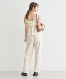 earth music&ecology キラキラフラワー刺繍ビスチェ