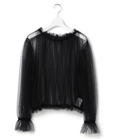 23区 S 【GOLD LABEL】チュール ギャザーブラウス