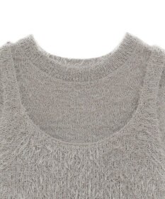 CRAFT STANDARD BOUTIQUE 洗える/ビスチェ付きシャギーニットプルオーバー