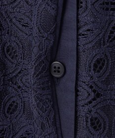 自由区 S 【洗える】フラワータイルレース ワンピース