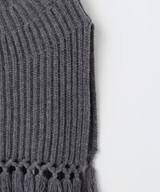 23区 【SLOW/一部店舗限定】ニットトータル フリンジ ネックウォーマ―