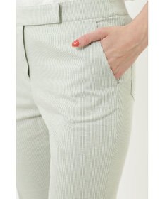 DAKS コットンリネンストライプパンツ