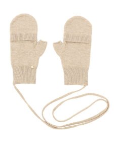 earth music&ecology チャーム付きニットミトン