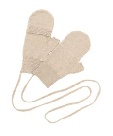 earth music&ecology チャーム付きニットミトン