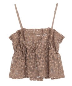 earth music&ecology キラキラフラワー刺繍ビスチェ