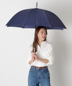 MOONBAT POLO RALPH LAUREN（ポロ ラルフローレン)ドット×ロゴ 雨傘 長傘