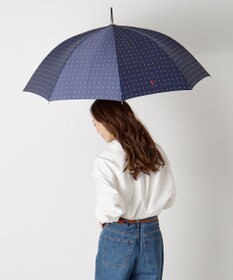 MOONBAT POLO RALPH LAUREN（ポロ ラルフローレン)ドット×ロゴ 雨傘 長傘