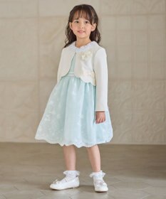 ANY KIDS 総刺繍 花柄ワンピース