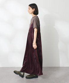 CRAFT STANDARD BOUTIQUE ベロアレース付きキャミワンピース