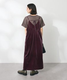 CRAFT STANDARD BOUTIQUE ベロアレース付きキャミワンピース