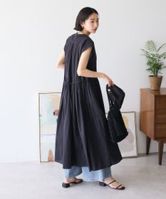 CRAFT STANDARD BOUTIQUE インド綿フレンチスリーブワンピース