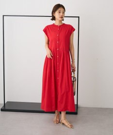 CRAFT STANDARD BOUTIQUE インド綿フレンチスリーブワンピース