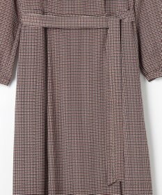 J.PRESS LADIES L デシンハウンドトゥースプリント ワンピース