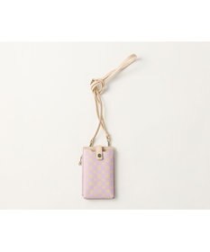 MIYABIYA La quoh with kirakaracho 南蛮七宝プリントレザー スマホショルダー