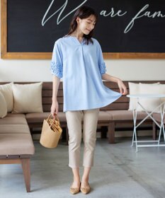 Tiaclasse 【新色追加・洗える】アンクルテーパードパンツ