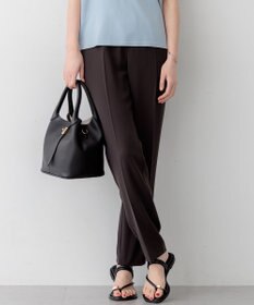 23区 S 【Oggi7月号掲載/吸水速乾/接触冷感/UVカット】ストレッチジョーゼット テーパード パンツ