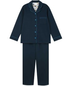 une nana cool 【綿混】ハイゲージダブルエアー 長袖開襟パジャマ MADE WITH LIBERTY FABRIC