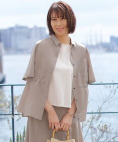 J.PRESS LADIES L 【WEB限定】アキハ BREEZE COOL シャツ ブラウス