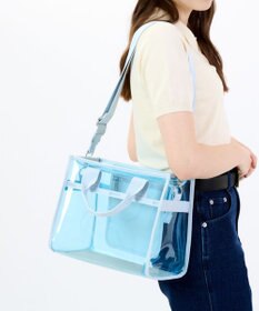 LeSportsac CLEAR MEDIUM TH TOTE/クリアスカイブルー