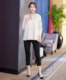 Tiaclasse 【新色追加・洗える】アンクルテーパードパンツ