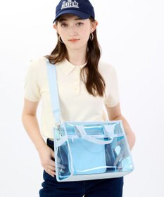 LeSportsac CLEAR MEDIUM TH TOTE/クリアスカイブルー