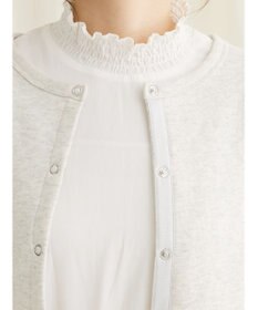 CRAFT STANDARD BOUTIQUE 裏起毛リングドットカーディガン