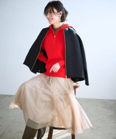 ANY 【洗濯機可】ウォームニットフリルプルオーバー